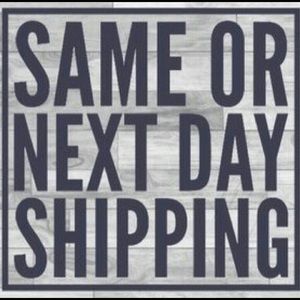 Same day or next day shipping